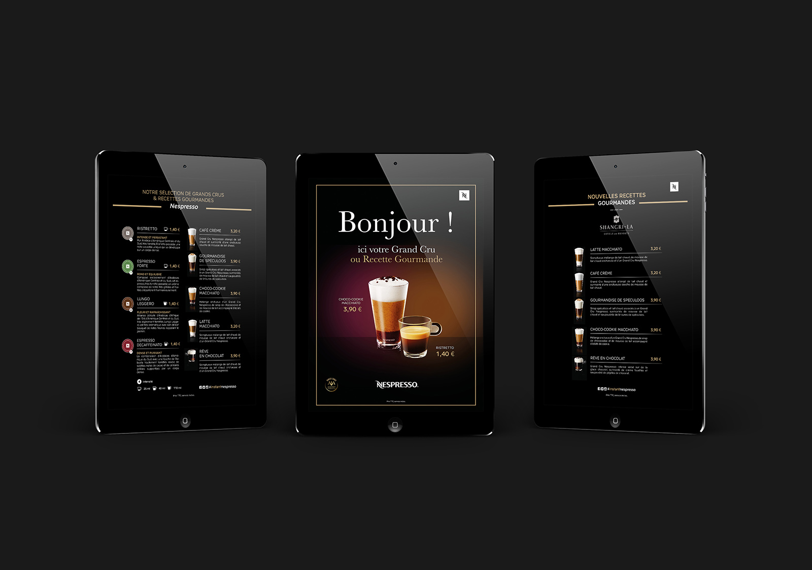PLV In store Nespresso digitale