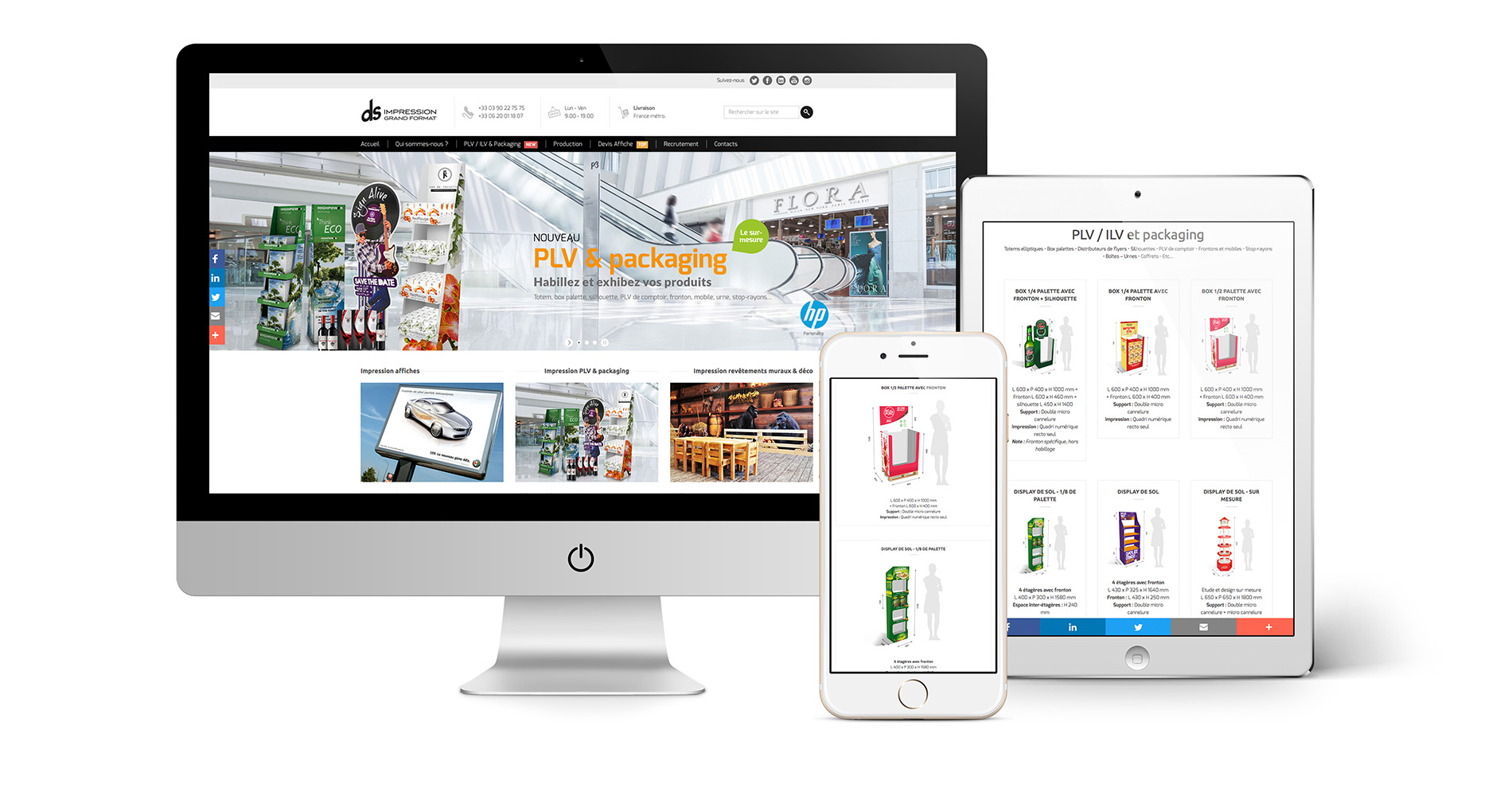 DS IMPRESSION - site web responsive