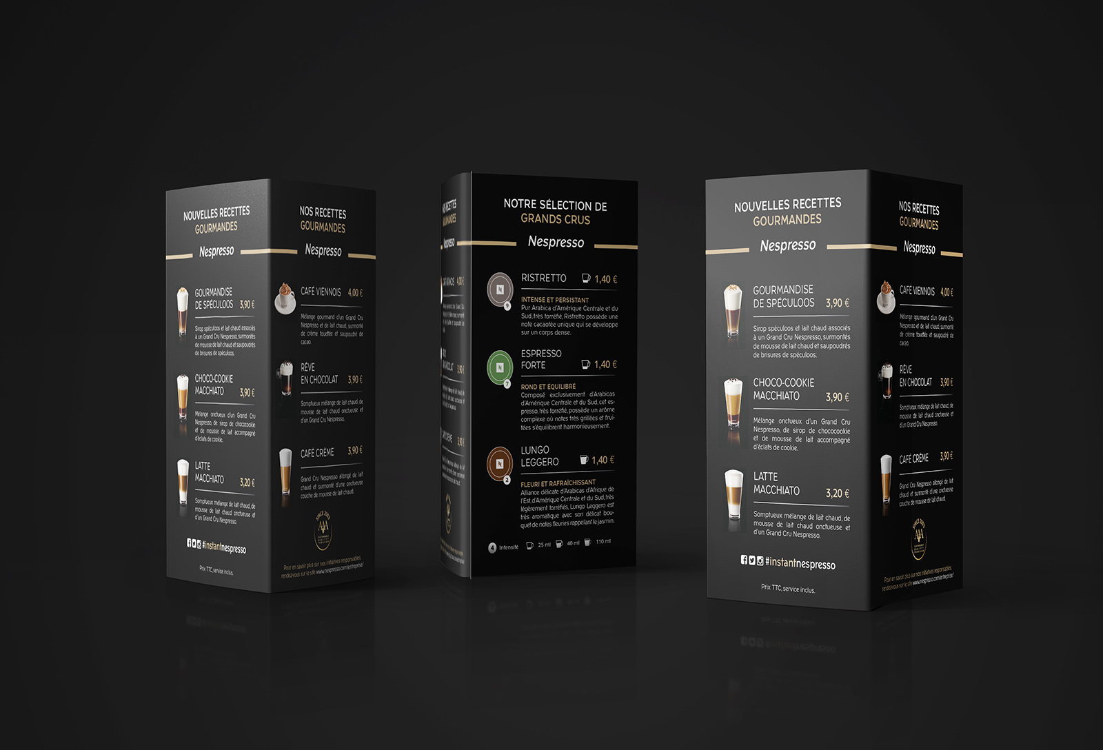 PLV in store PLV de table Nespresso