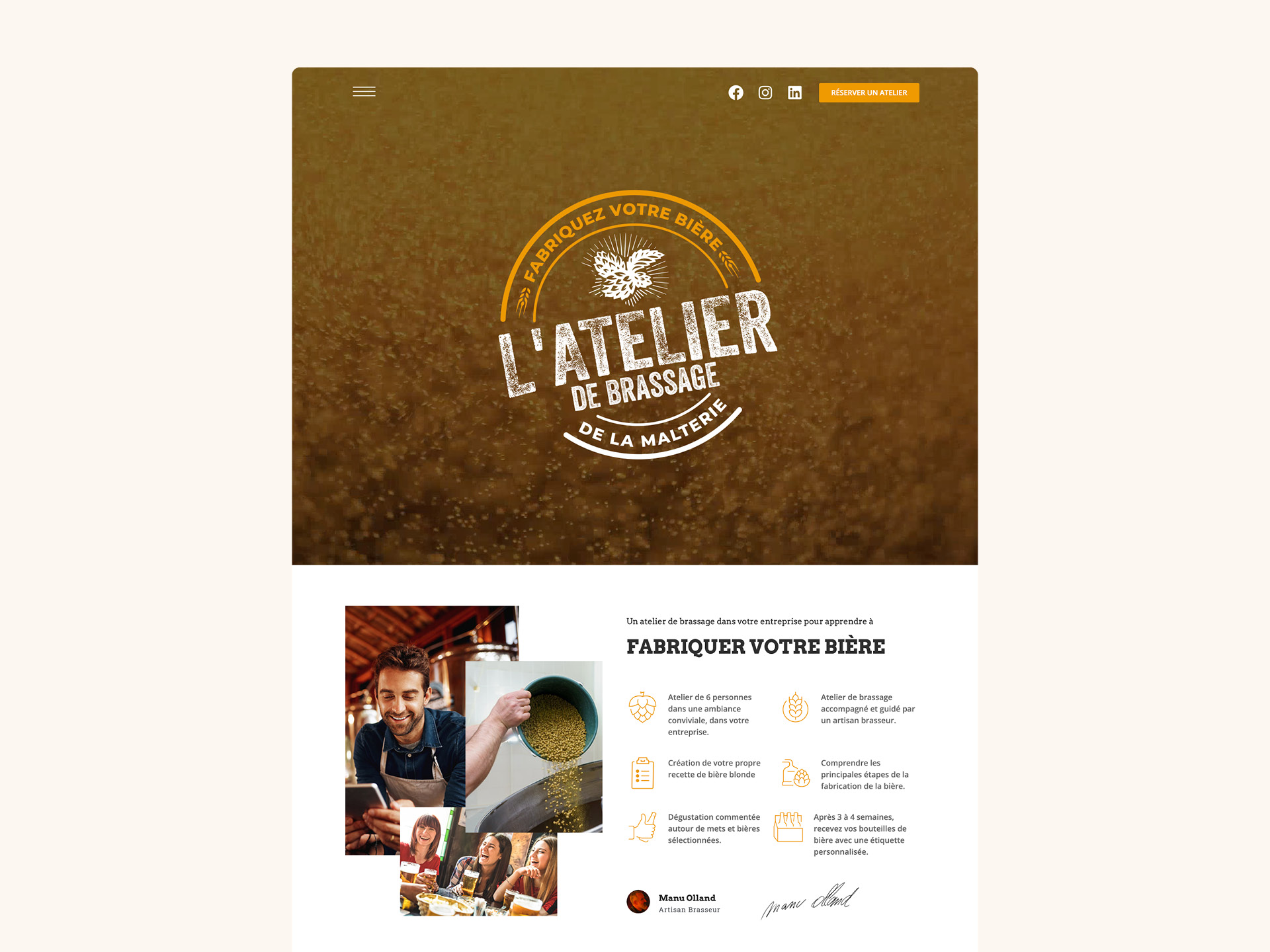 Branding et activation L'Atelier de Brassage de La Malterie - Agile Business Agence Experience shopper et trade marketing