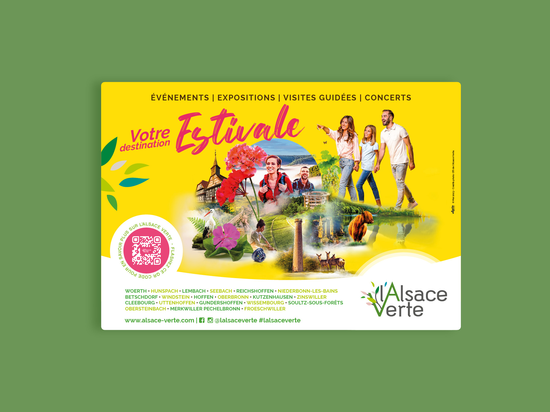 Campagne publicitaire touristique estivale pour le territoire de l'Alsace Verte