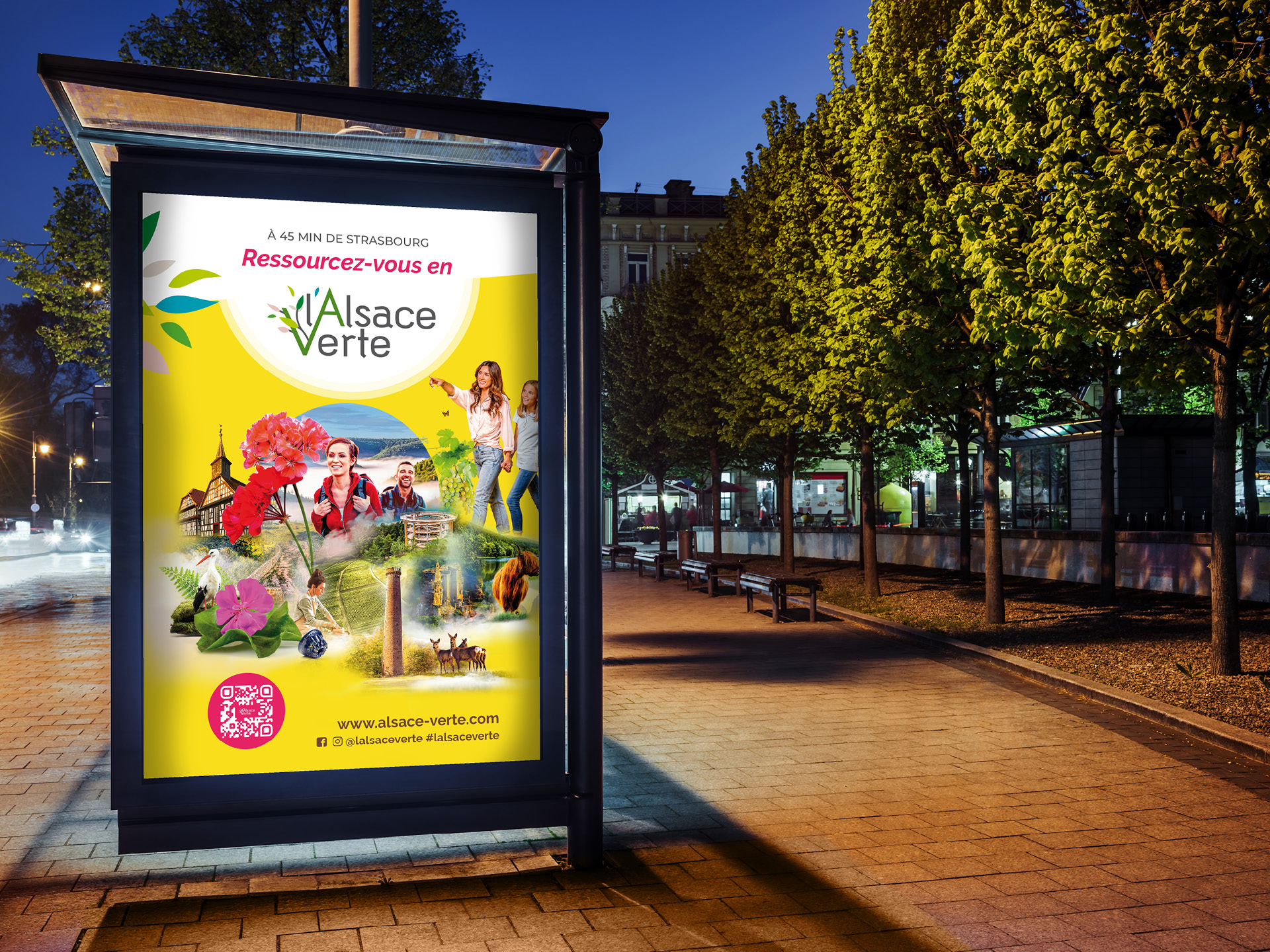 Campagne publicitaire touristique estivale pour le territoire de l'Alsace Verte