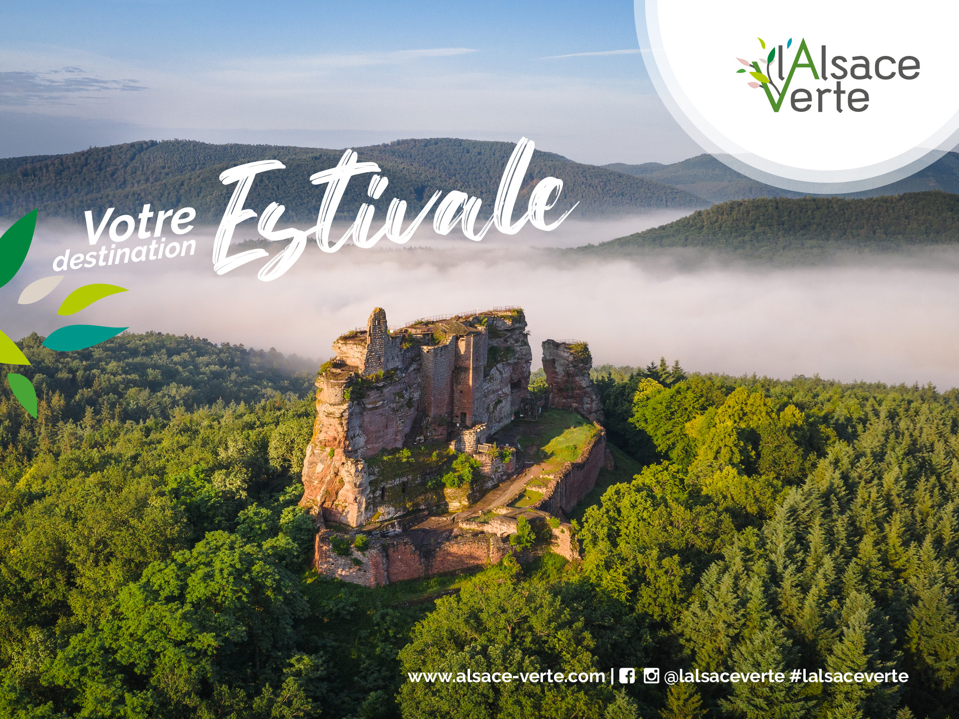 Campagne publicitaire touristique estivale pour le territoire de l'Alsace Verte