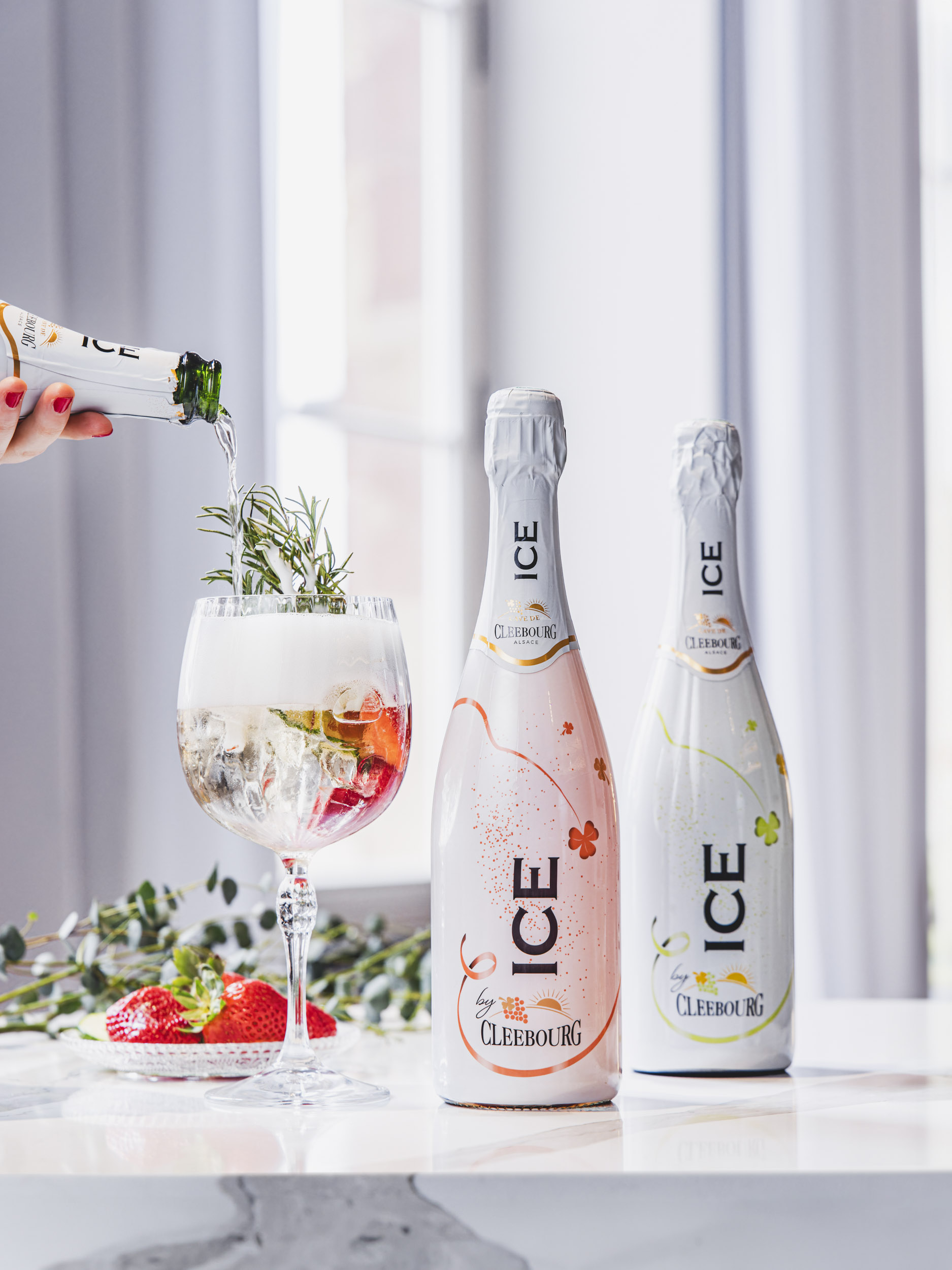 Branding Crémant Alsace Cleebourg - Photos publicitaires