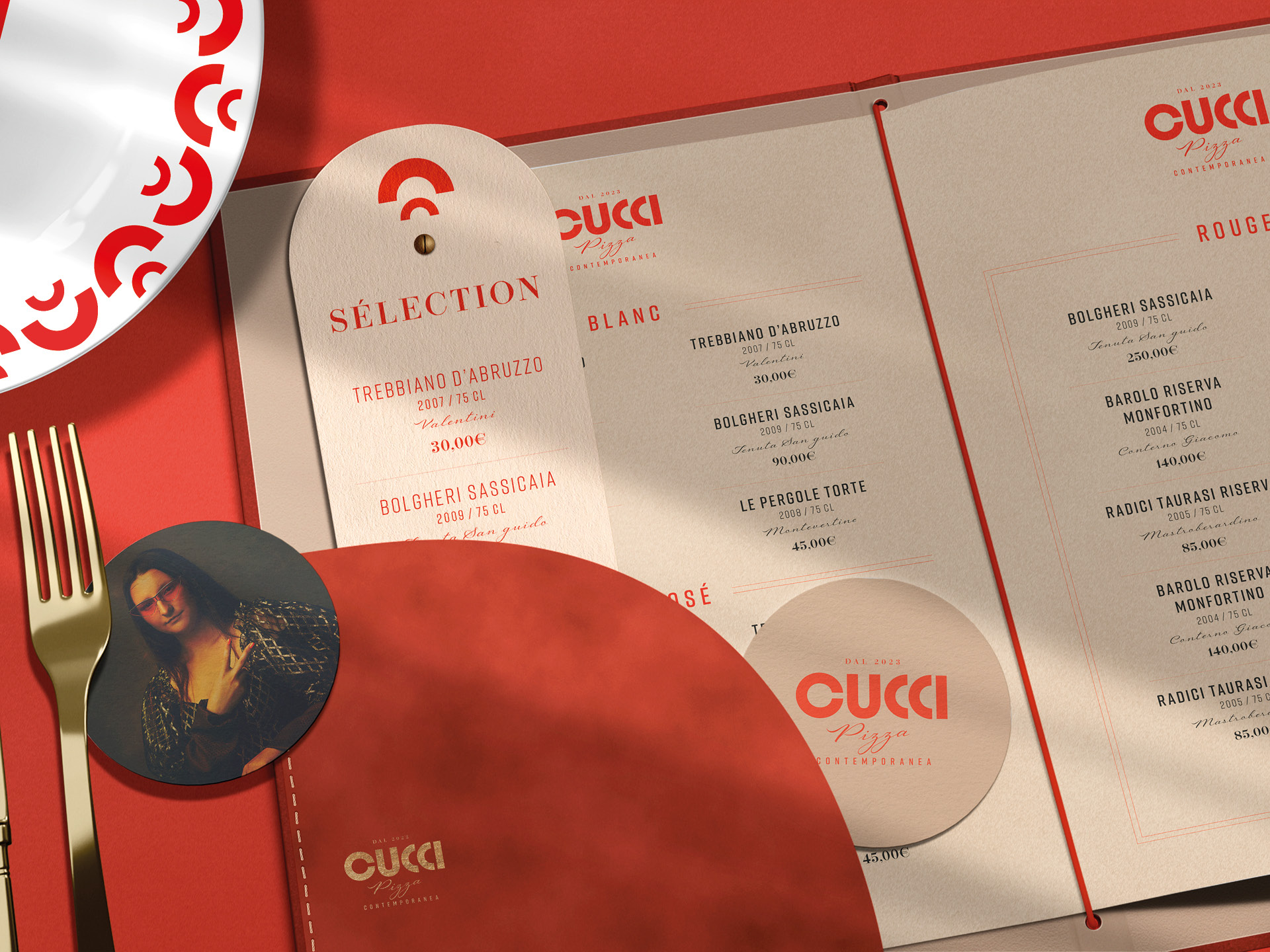 Cucci Strasbourg - Concept et branding restaurant italien de pizza contemporaines